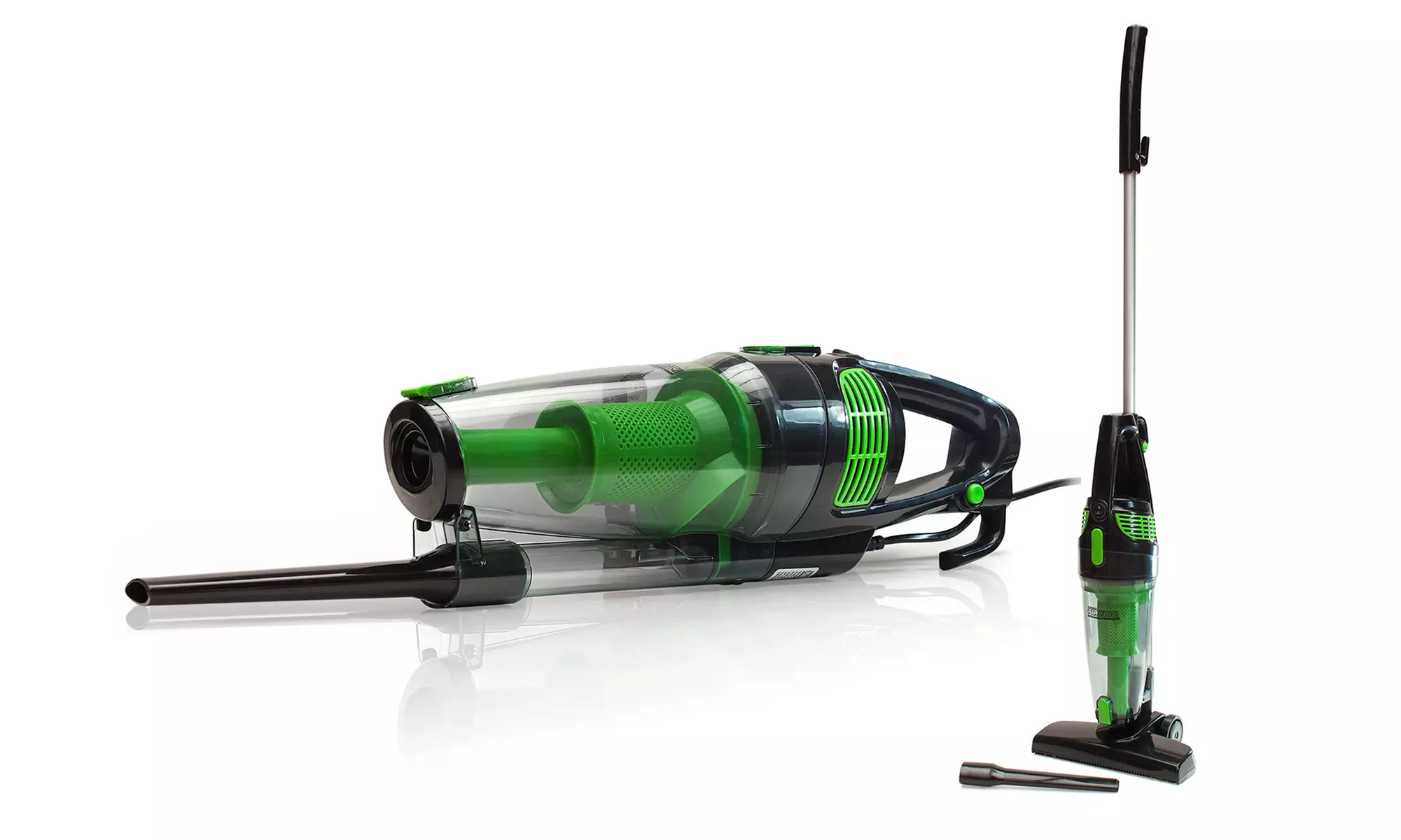 Cyclonic Airvac 2-in-1-Staubsauger in Grün - Primary Image