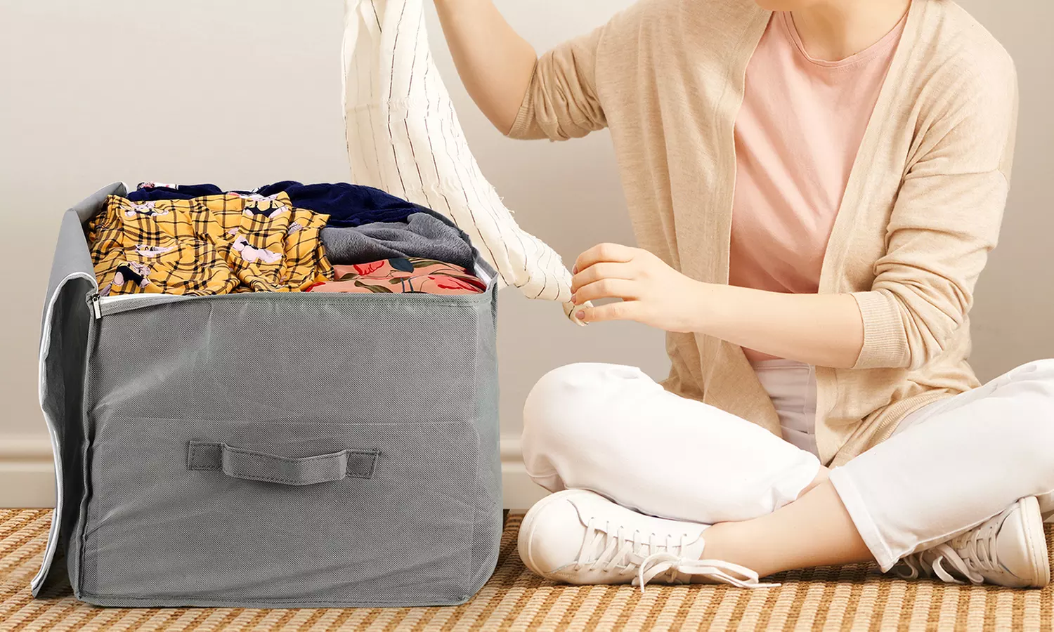 Vinsani Pack of Two Zipped Storage Bags