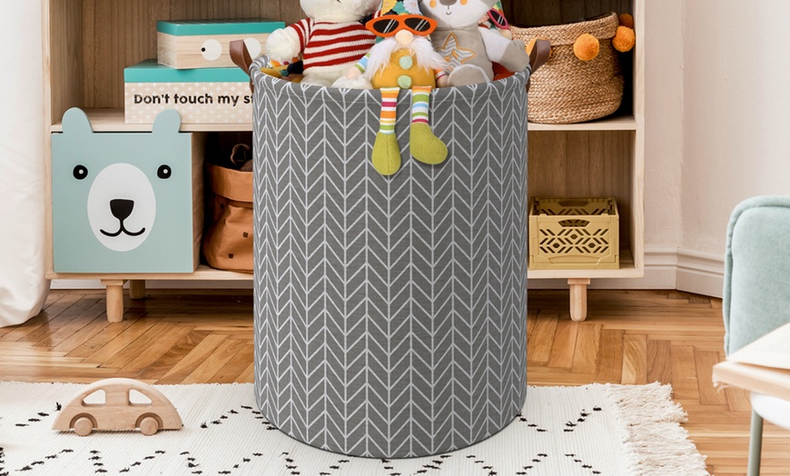 Image 29: Vinsani Drawstring Laundry Basket