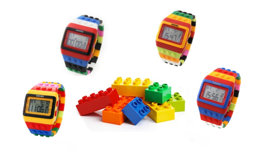 Image 1: Two Colourful Brick Watches