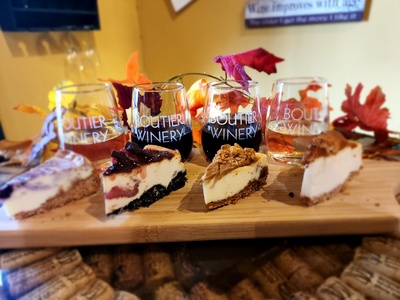 Cheesecake Wine Flight for Two - Boutier Winery