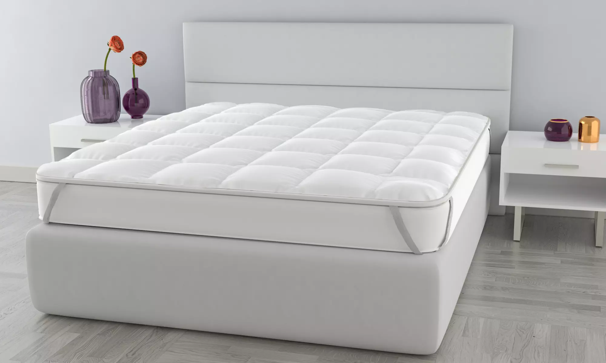 Surmatelas "Basic" d'une épaisseur de 3 cm, avec rembourrage de 300 g/m² - Primary Image