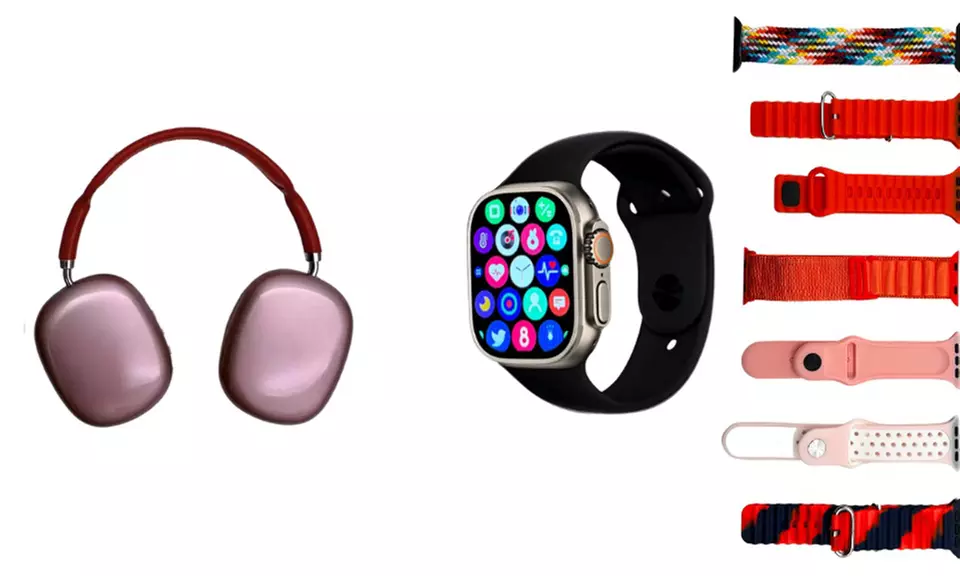 2-in-1 Set Bluetooth-Kopfhörer & Smartwatch