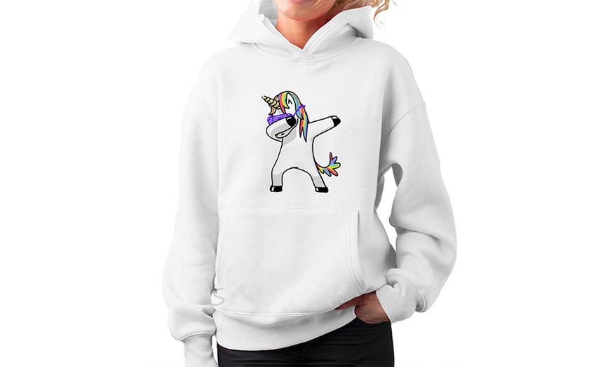 Image 2: Damen-Pullover mit Einhorn