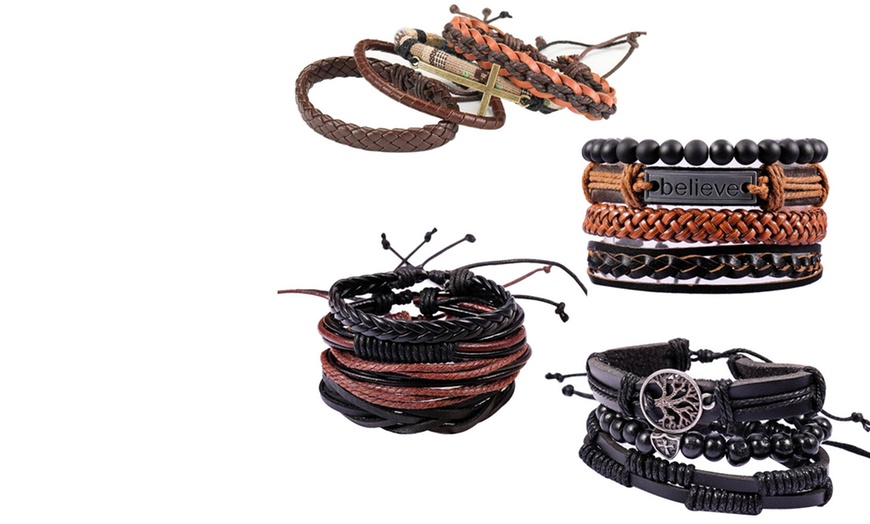 Image 1: Men's Bracelet Set