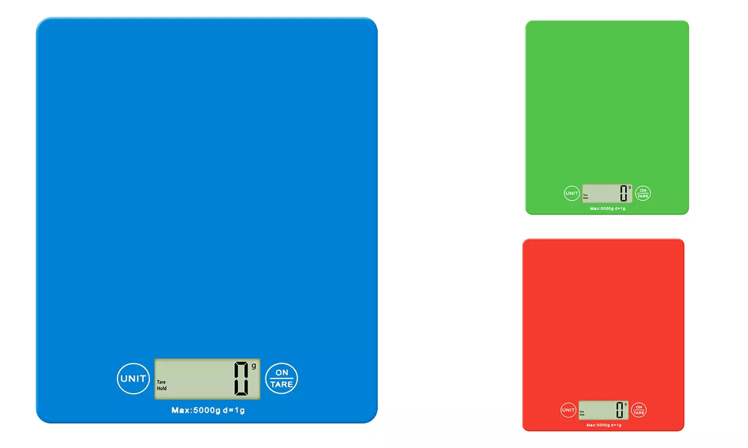 One or Two Vivo 5kg Digital LCD Electronic Glass Kitchen Scales - Primary Image