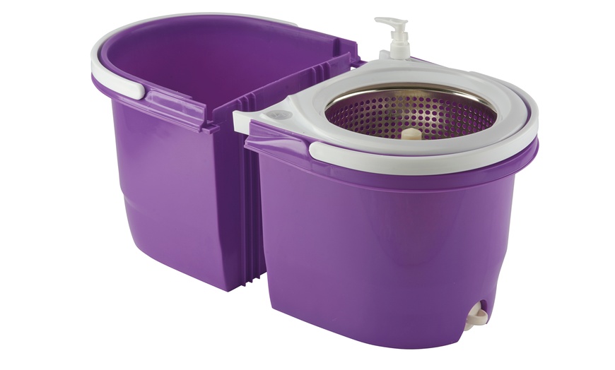 Image 3: Dual Spin Mop with Twin Bucket