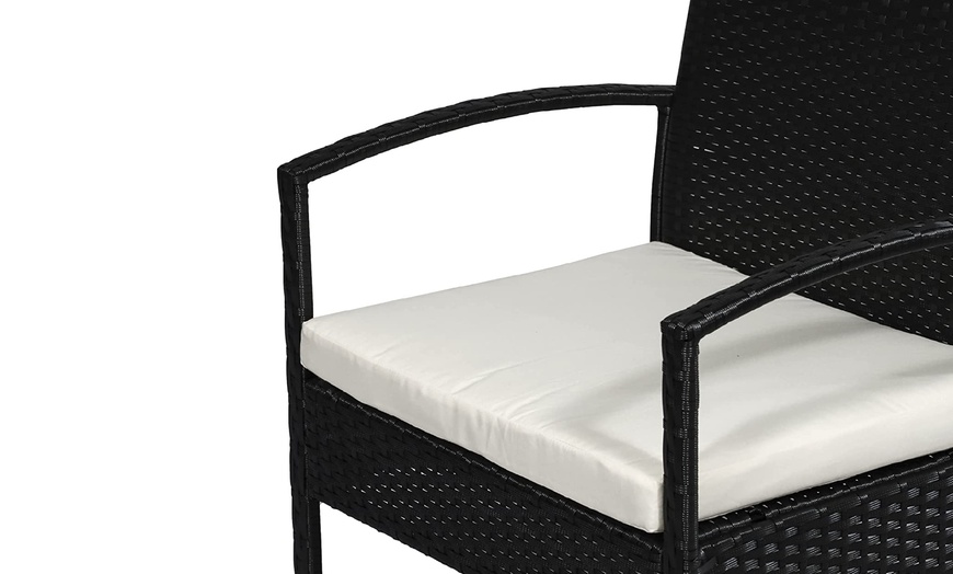 Image 7: Outsunny 4-Piece Rattan Effect Garden Sofa Set