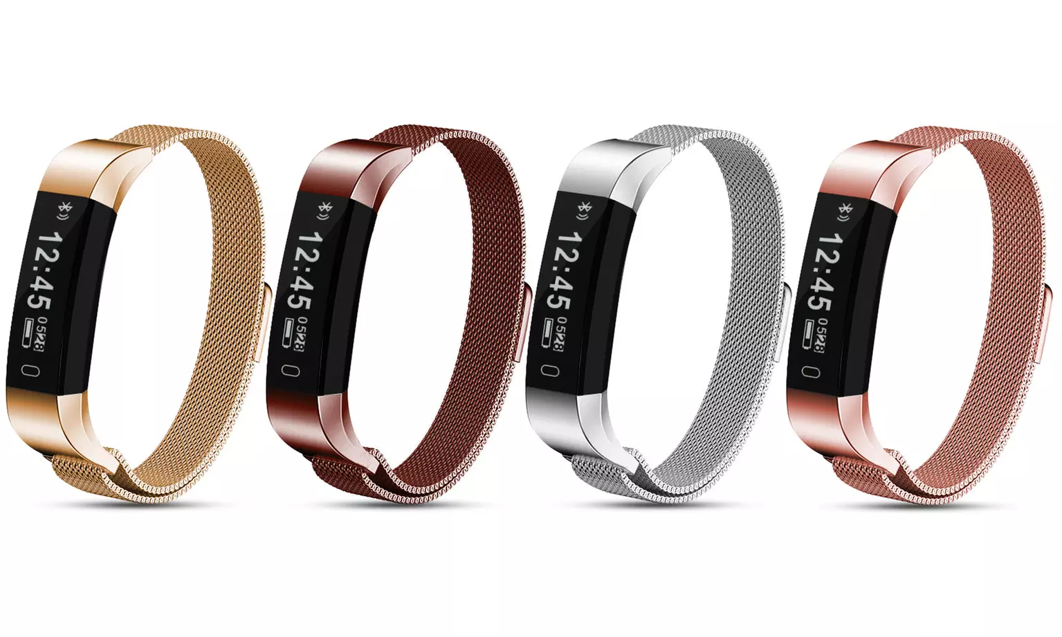 Fitness-Tracker oder Pulsmesser-Fitness-Tracker mit Metallarmband in der Farbe nach Wahl inkl. Versand - Primary Image