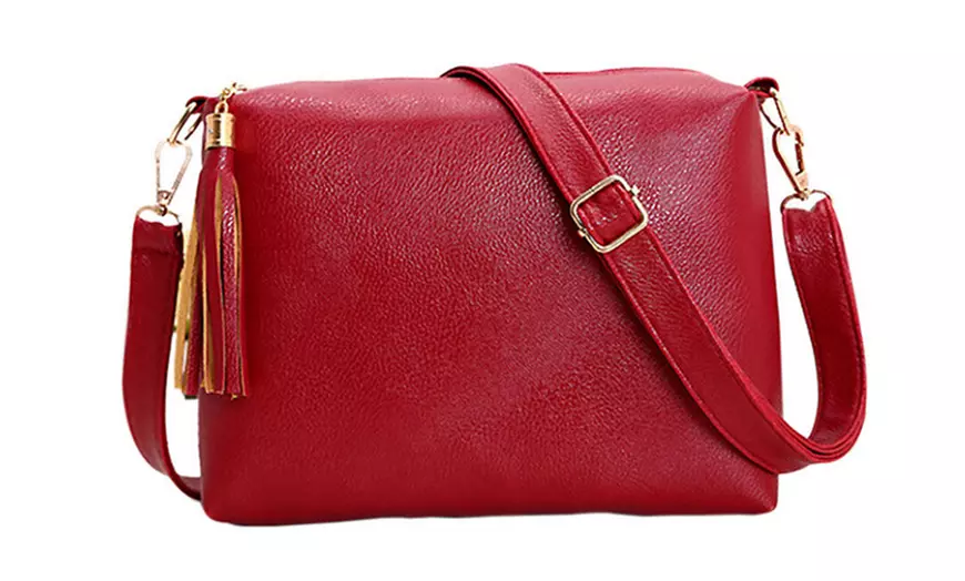 Image 7: Sac besace femme en cuir PU