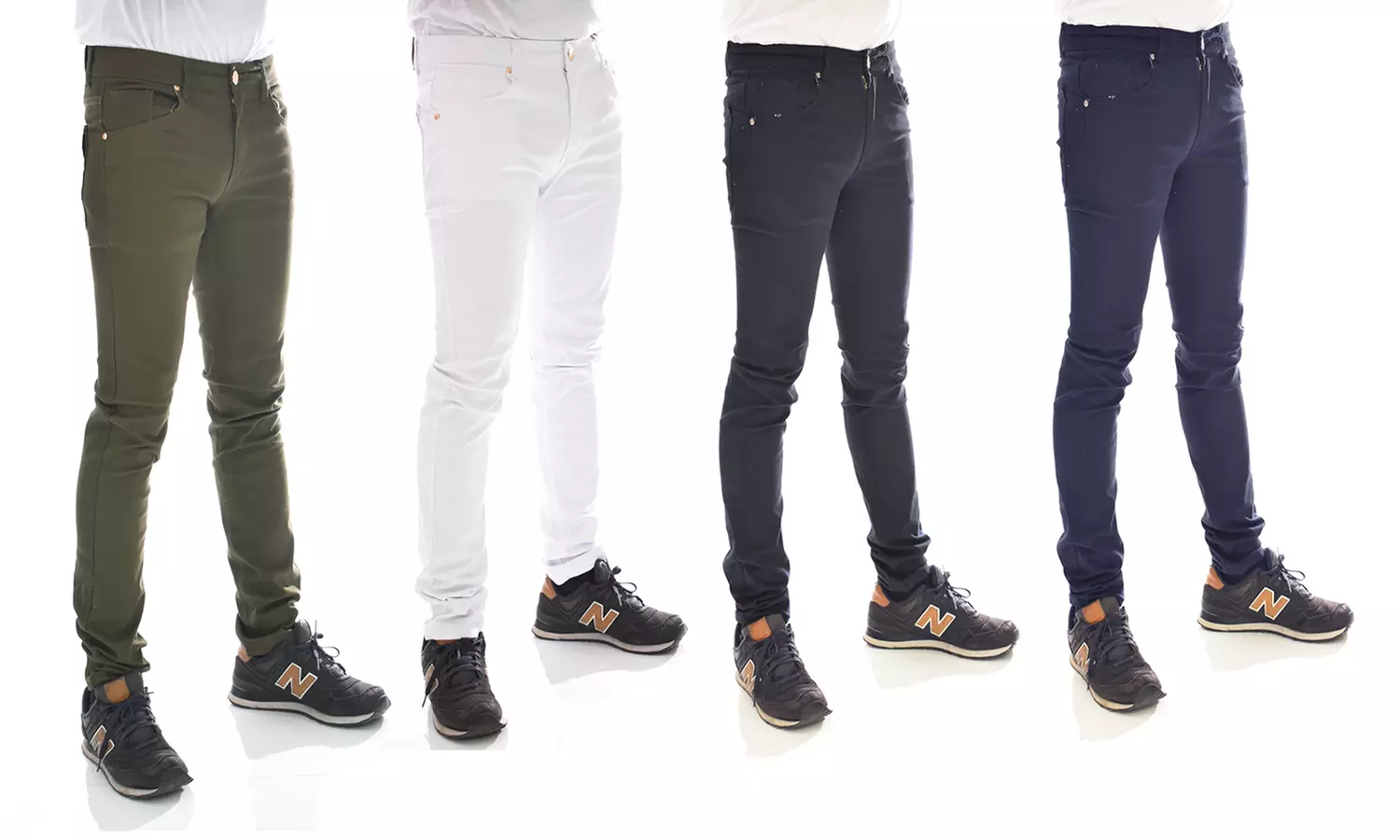 Seven Souls Men's Skinny Fit Stretch Twill Pants - Primary Image