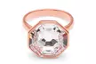Bague octogonale ornée d'un cristal Swarovski® - Second Medium