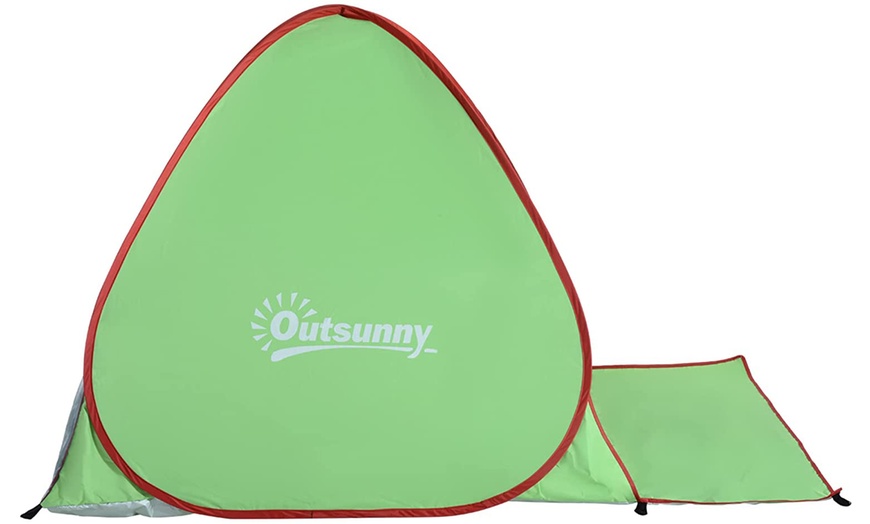 Image 8: Outsunny 2-3-Person Pop-up Beach Tent