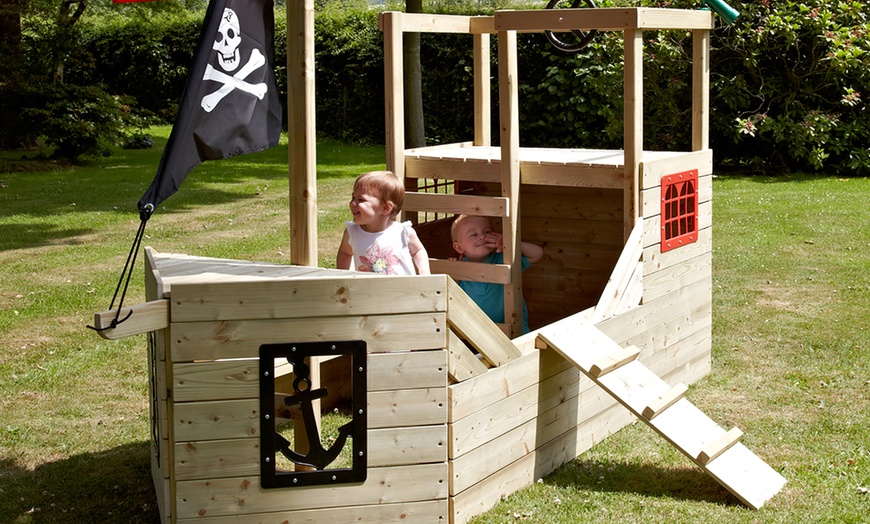 Image 4: TP Toys Pirate Wooden Playhouse