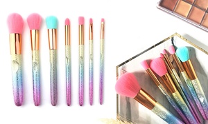 Glitter Rainbow Make-Up Brushes