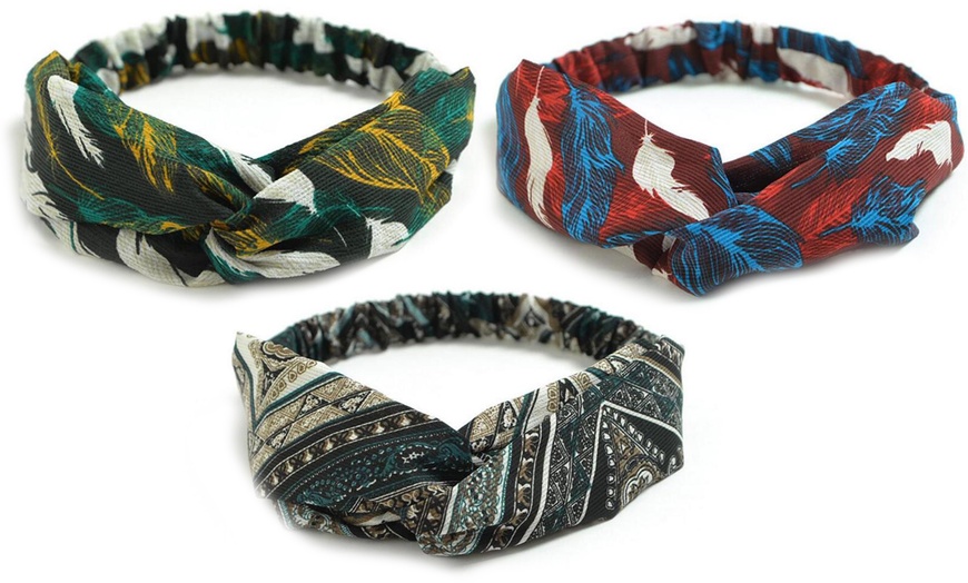 Image 13: Set of Three Retro Headbands