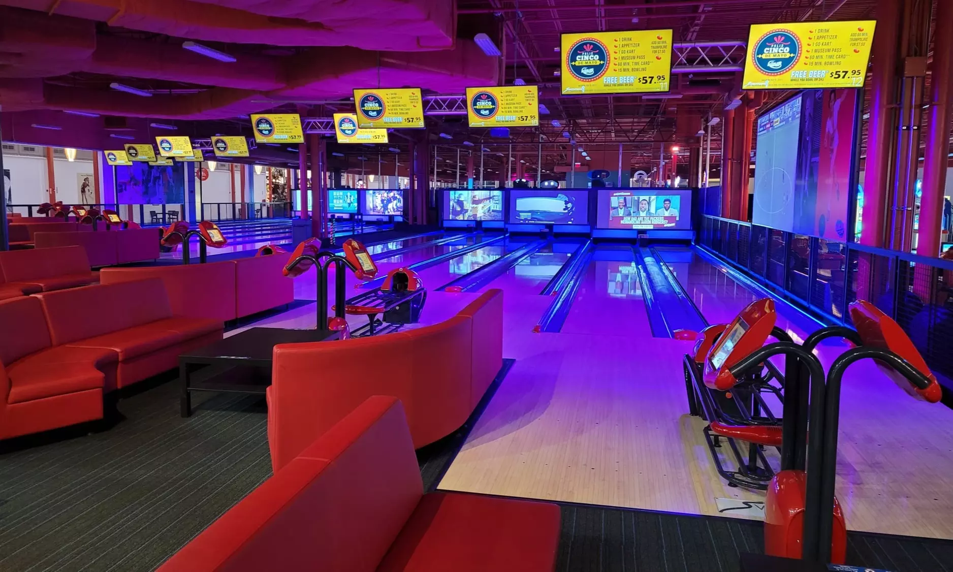 Bowling with Shoes for Two or Four People with Optional Arcade Card at Dezerland Orlando (Up to 24% Off) - Primary Image