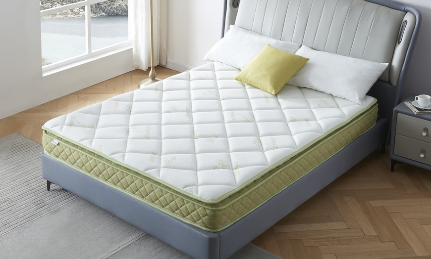 Image 1: Matelas Palm Beach 22 cm avec son surmatelas intégré, Sampur