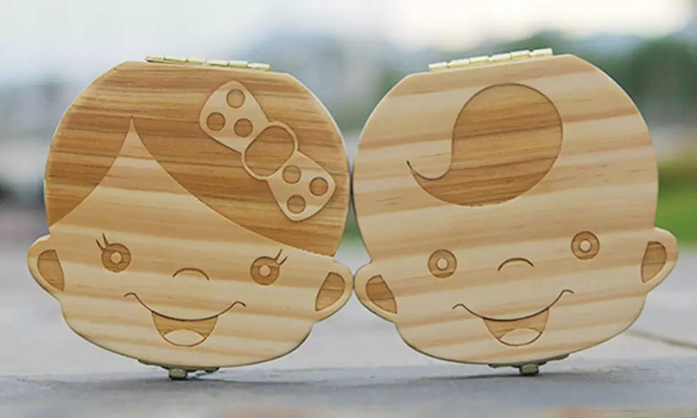 1x, 2x oder 3x Box für Milchzähne und Babyhaare mit Jungen- oder Mädchenmotiv - Primary Image