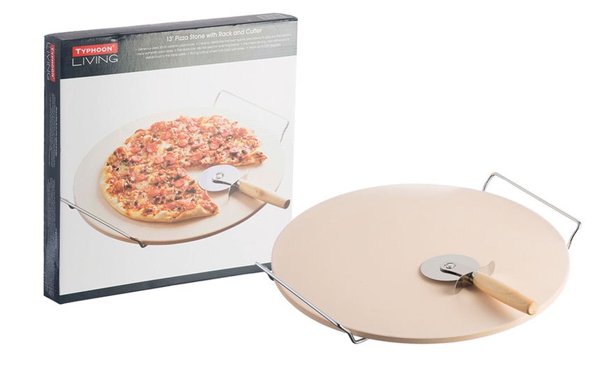 Image 2: Typhoon Pizza Stone Set