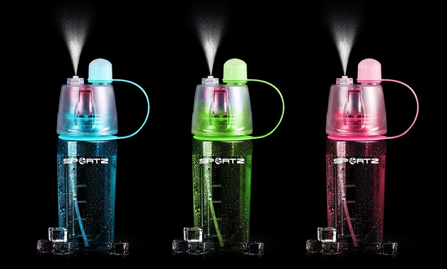 Image 3: Water Bottle with Spray Function