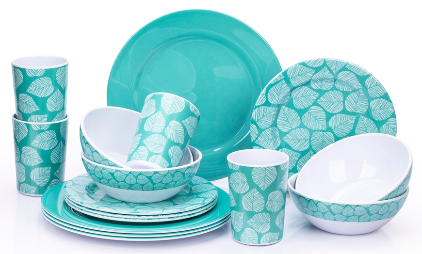 Image 3: 16-Piece Melamine Dining Sets