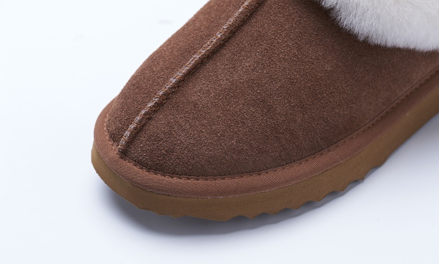 Image 8: Women's Sheepskin Slipper Boots