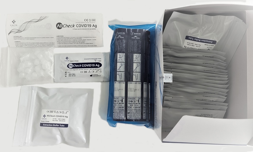 Image 3: 20 or 25 CE-Approved COVID-19 Lateral Flow Test Kits