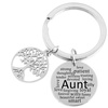 Image 5: Stainless Steel Tree of Life Keychain by Pink Box