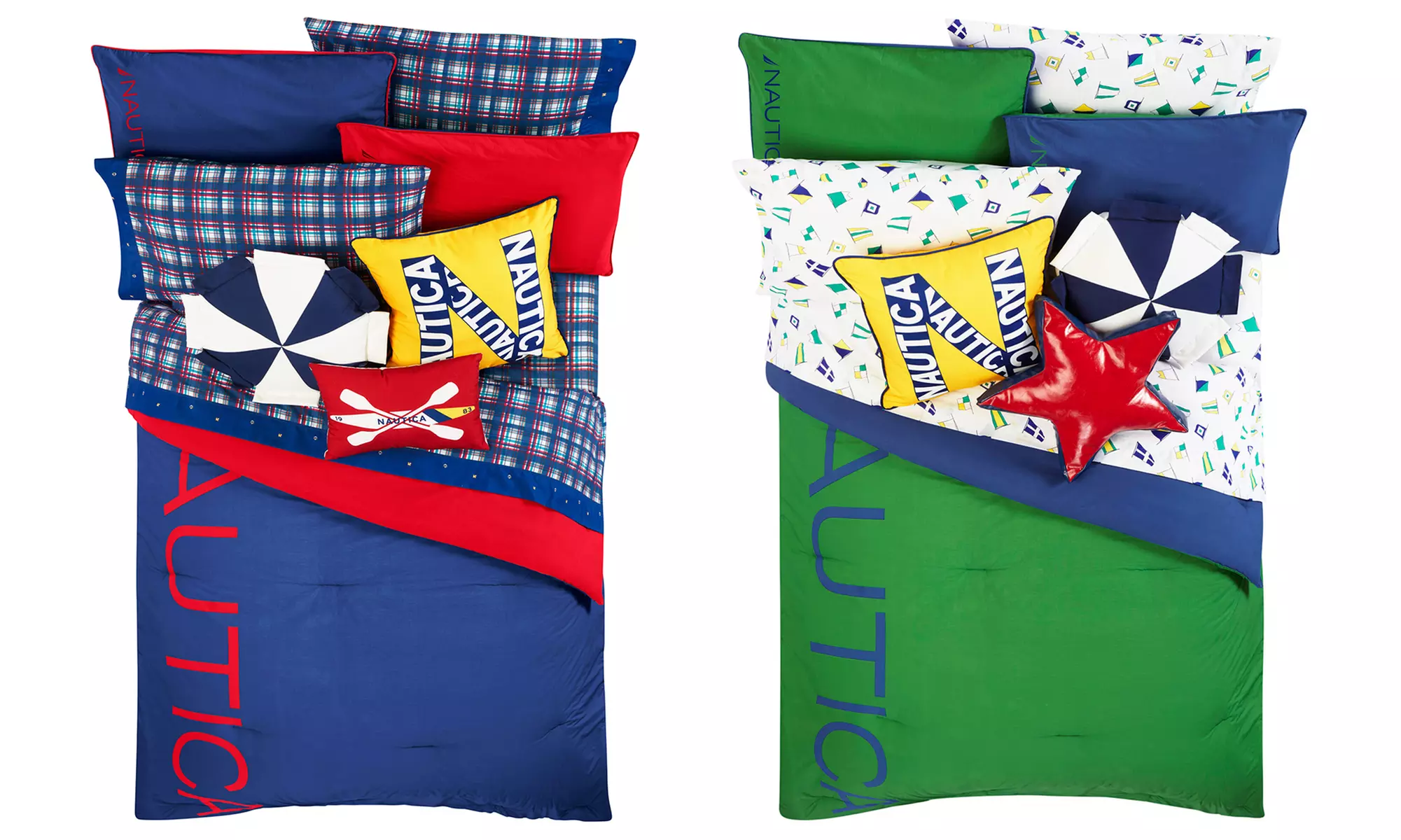 Nautica Cotton Down-Alternative Kid's Colorblock Comforter Set - Primary Image