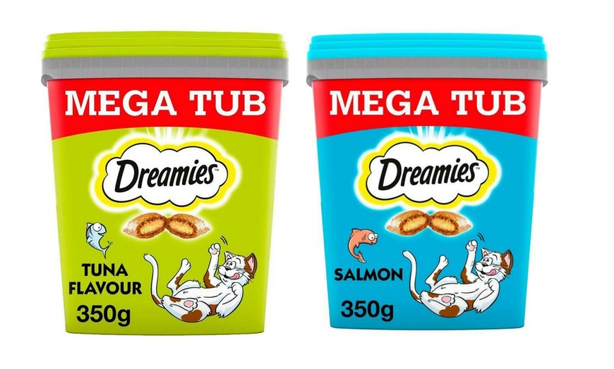 Image 1: Dreamies Cat Treats 350g Mega Tub