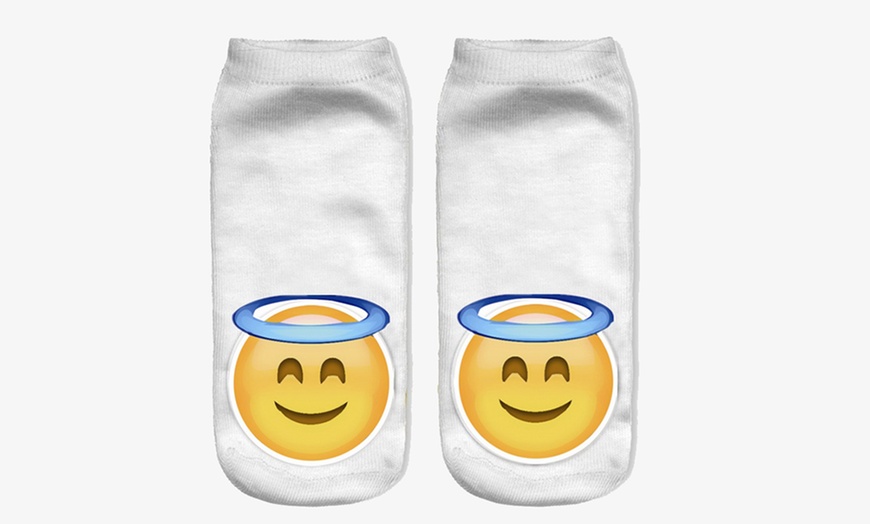 Image 2: Lot de 2, 5 ou 10 paires de chaussettes Emoji 