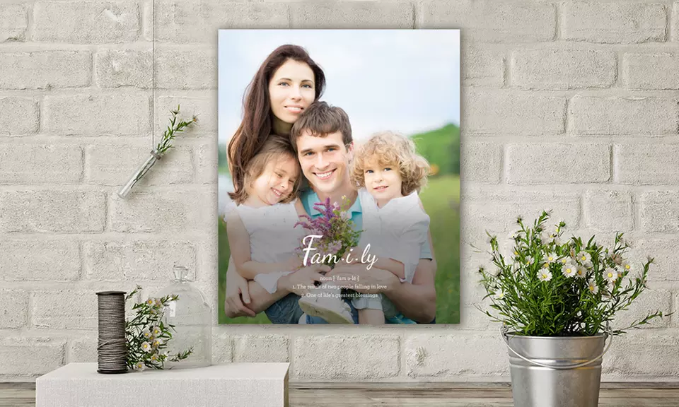 Custom 16"x20" Canvas Template with Optional Custom Text Addition from Canvas People (Up to 73% Off)  - Primary Image