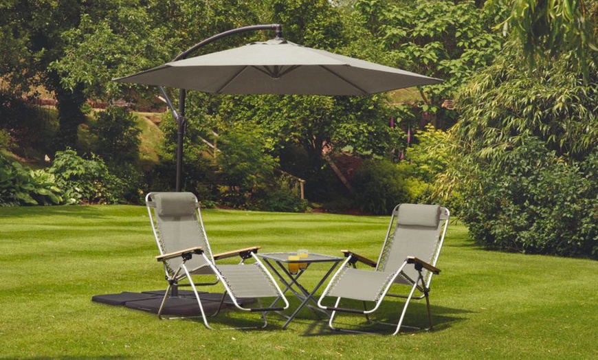 Image 8: Cantilever Parasols - Standard or Solar LED + Optional Base