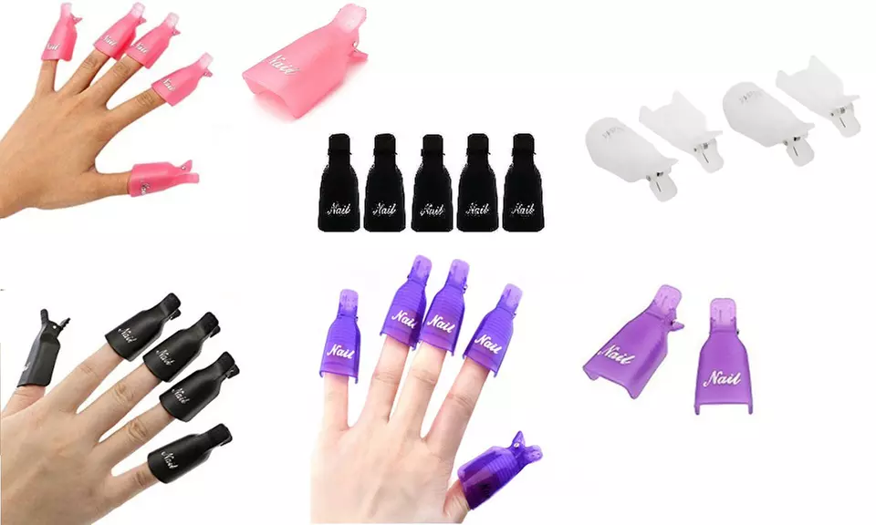10 ou 20 papillotes d'ongles pour retirer le vernis semi-permanent - Primary Image