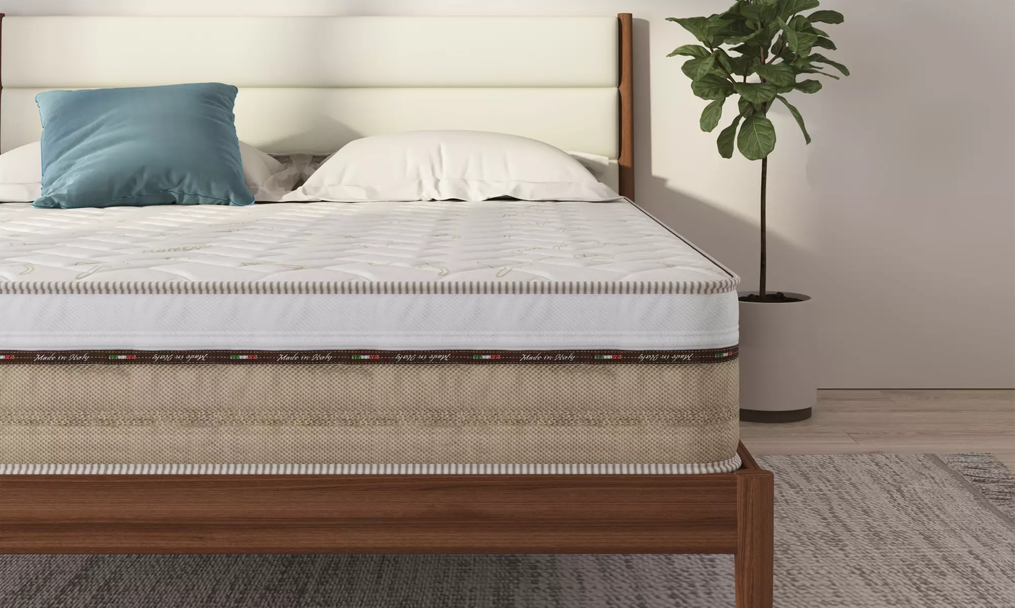 Materasso in Memory e molle indipendenti Bamboo 25cm