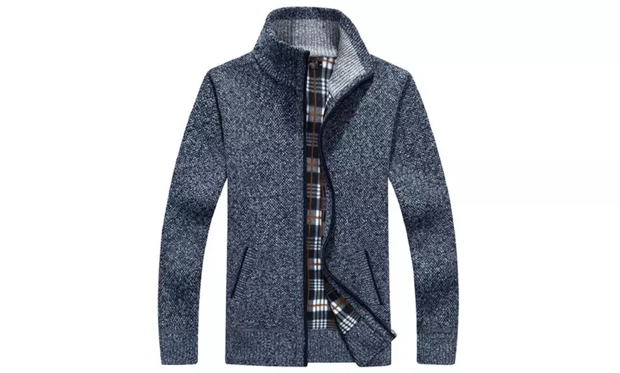 Image 5: Vest met Schotse ruit en een rits