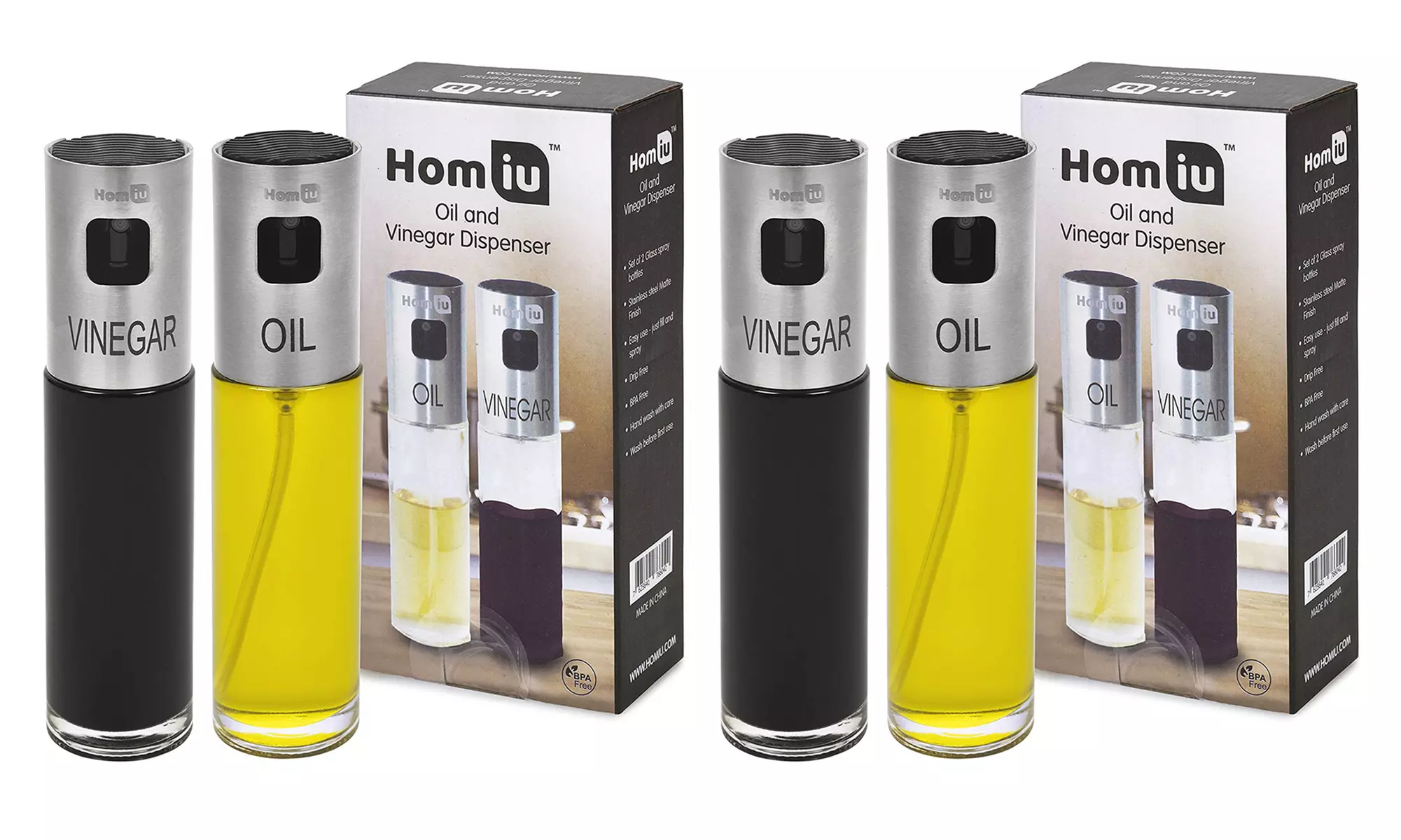 One or Two Oil and Vinegar Sprays - Second Medium