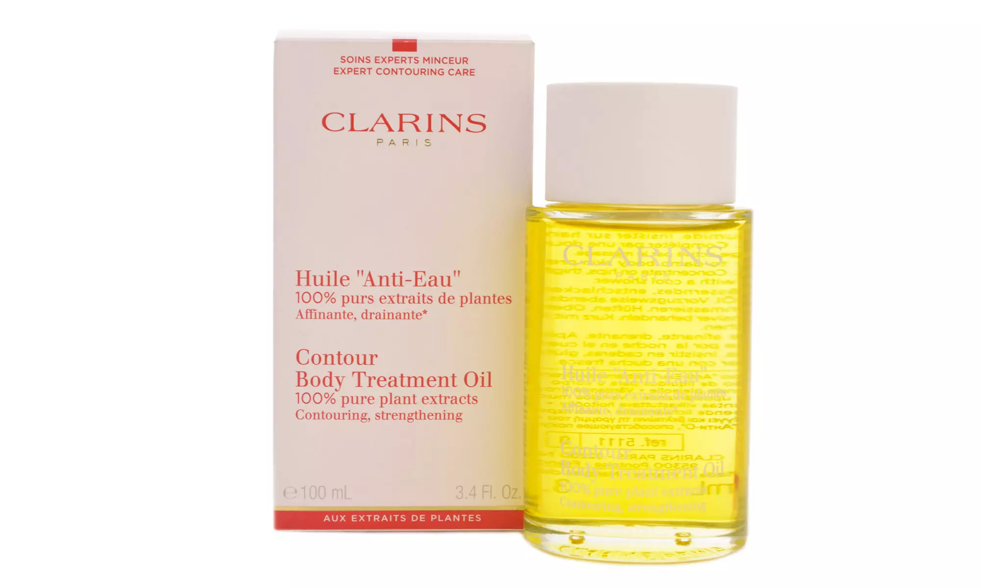 Clarins Huile "Anti-Eau" Körperöl 100 ml - Mit 100% reinen Pflanzenextrakten - Primary Image