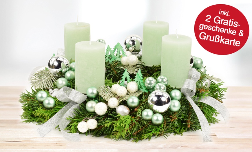 Image 10: Adventskranz mit Schokolade & Perlwein