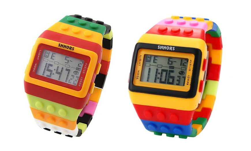 Image 7: Two Colourful Brick Watches