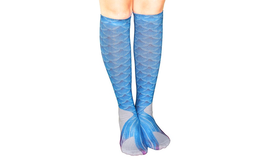 Image 4: Women's Mermaid Knee-High Socks