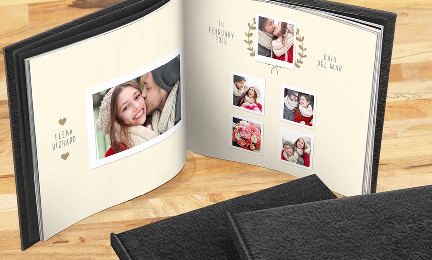 Custom 40-Page Luxury Leather Photo Books from Printerpix | Groupon