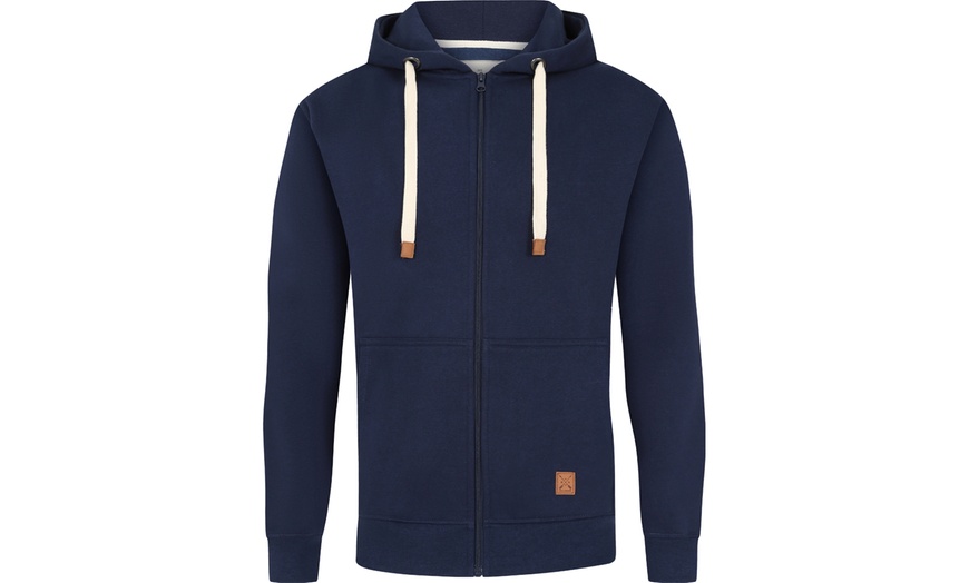 Image 11: Blu Apparel Men's Jenson Full Zip Hoodie