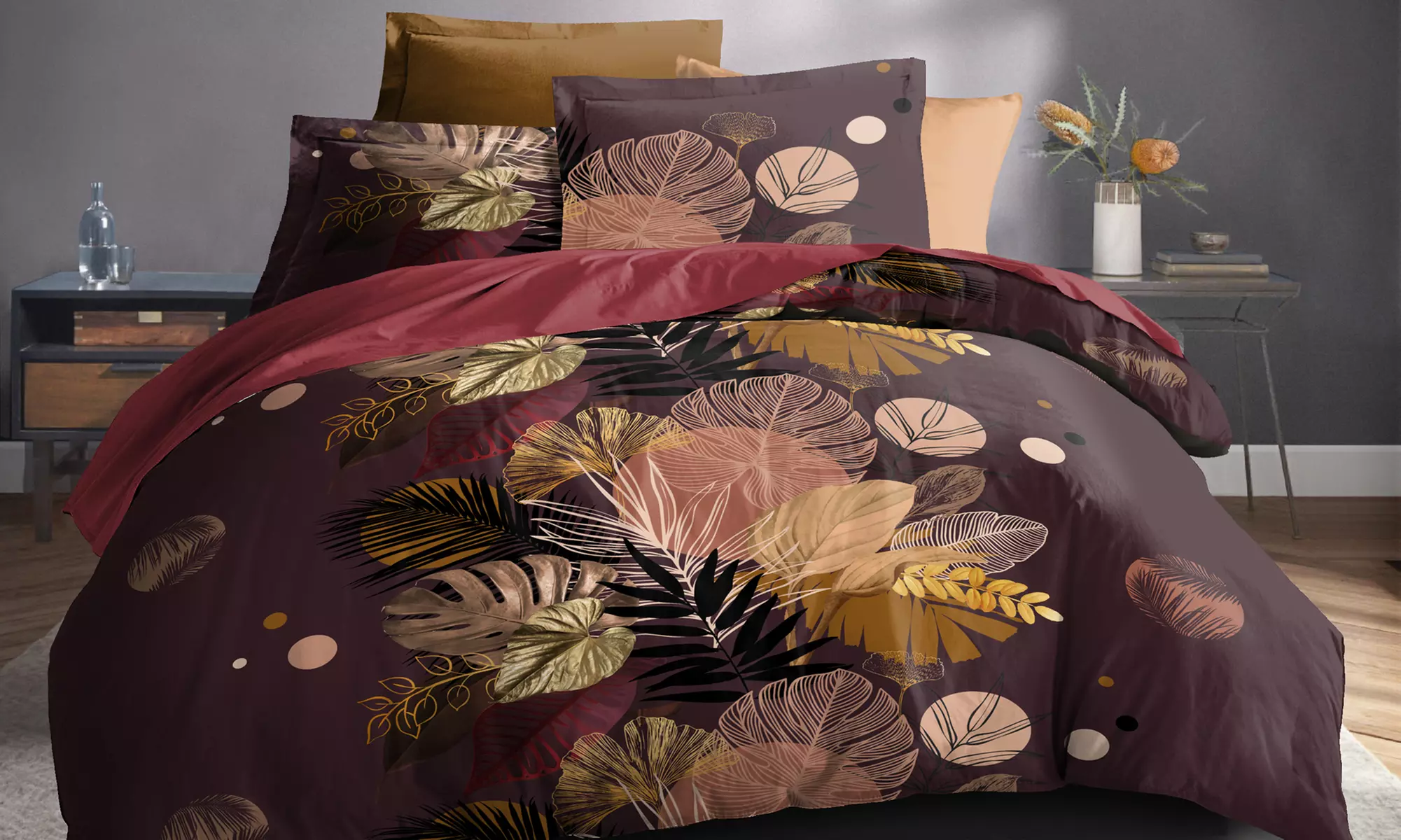 Parure de couette 3 pièces "Louna" d'Univers Décor