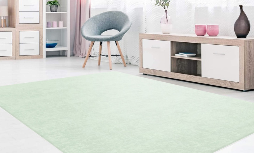 Image 10: Tapis uni pastel