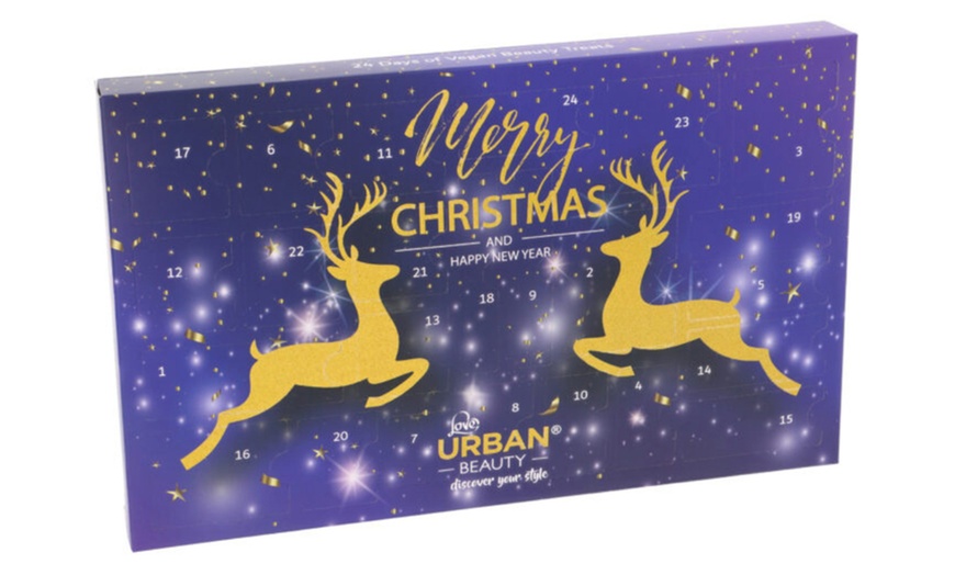 Image 3: 24-Day Xmas Cosmetics Love Urban Beauty Vegan Makeup Advent Calendar 