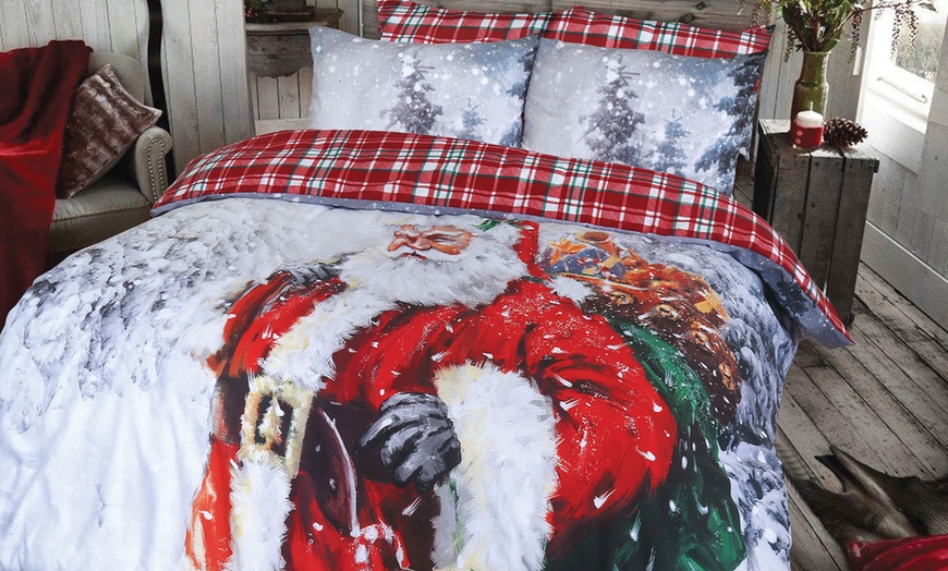 Image 2: Winter Sparkle Duvet Cover Set