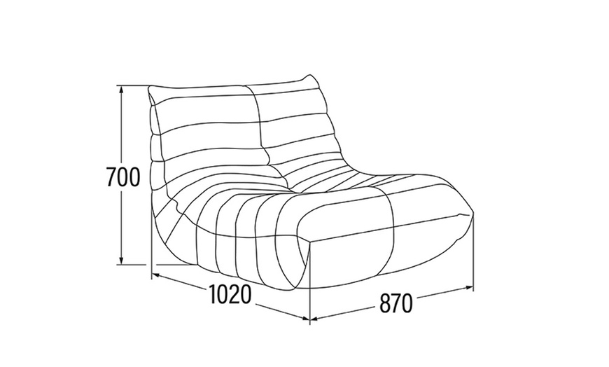 Image 19: Home Deluxe Relaxsessel mit Hocker