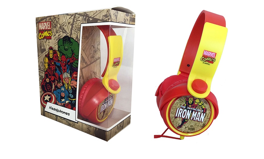 Image 1: Marvel Iron Man Headphones